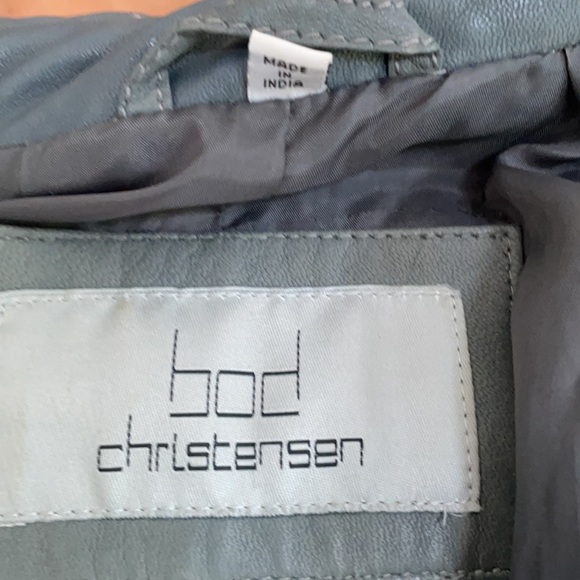 Bod Christensen slate leather 3/4 length jacket - Picture 11 of 14